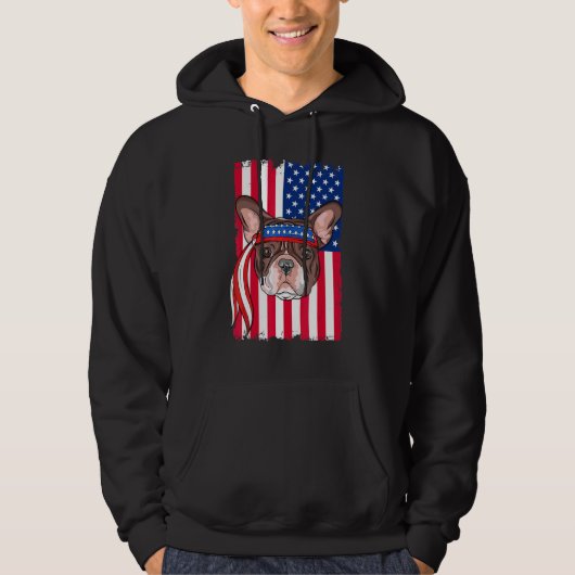 Franse Bulldog Hond 1 Hoodie (Voorkant)