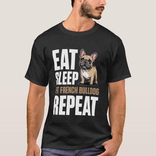 Franse Bulldog Hond 1 T-shirt (Voorkant)