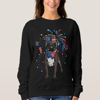 Franse Bulldog Hond Amerikaanse Vlag 4 Juli W Trui