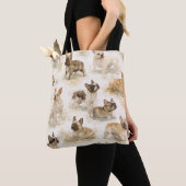 Franse Bulldog hond aquarel  Tote Bag (Dichtbij)