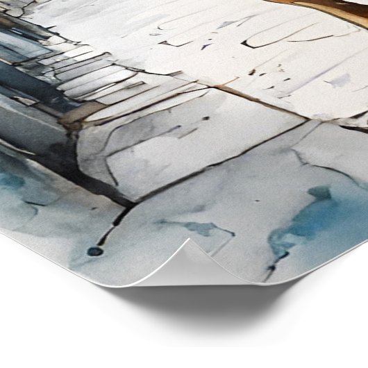 Franse Bulldog - Hond Art Print (Hoek)