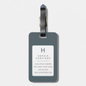 Franse Bulldog Hond Bagage Labels (Achterkant verticaal)