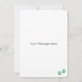 Franse Bulldog hond gepersonaliseerd Gelukkige Ver Kaart (Achterkant)