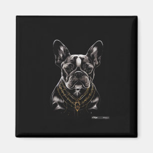 Franse Bulldog Hond Graphic T - shirts Mannen Vrou Magneet