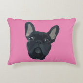 Franse Bulldog Hond Huisdier Dier Accent Kussen (Voorkant)