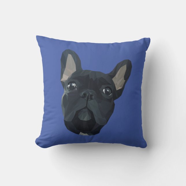 Franse Bulldog Hond Huisdier Dier Kussen (Voorkant)