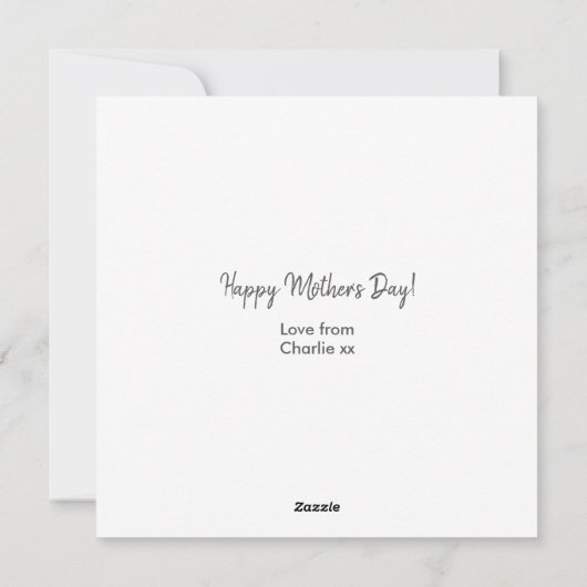 Franse Bulldog Hond Moeder Moederdag Feestdagenkaart (Achterkant)