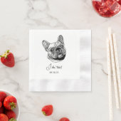 Franse Bulldog Hond Persoonlijke I Do Too  Servet (Insitu)