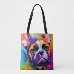 Franse Bulldog hond Pet Leuk Schattig Dierenbedrij Tote Bag