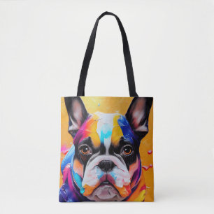 Franse Bulldog hond Pet Leuk Schattig Dierenbedrij Tote Bag