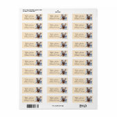 Franse Bulldog Hond Retouradres Label (Full Sheet)