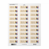 Franse Bulldog Hond Retouradres Label (Full Sheet)