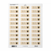 Franse Bulldog Hond Retouradres Label (Full Sheet)