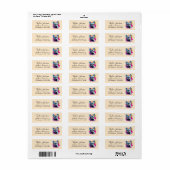 Franse Bulldog Hond Retouradres Label (Full Sheet)