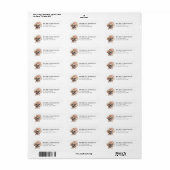 Franse Bulldog Hond Retouradreslabels Etiket (Full Sheet)
