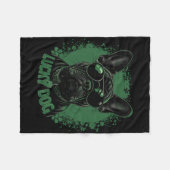 Franse Bulldog Hond - St. Patrick's Day Saint Padd Fleece Deken (Voorkant (Horizontaal))