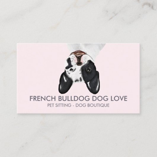 Franse Bulldog Hond Visitekaartje (Voorkant)
