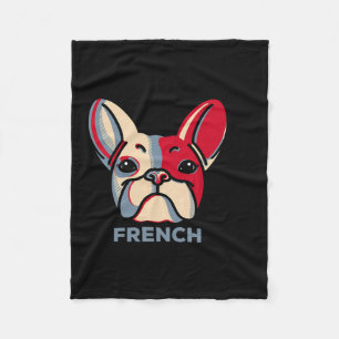 Franse Bulldog hondenplezier 1 Fleece Deken
