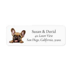 Franse Bulldog Hondenras Pet Lovers Etiket