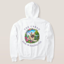 Franse Bulldog Hondenuitlaat Kleding Zip Hoodie