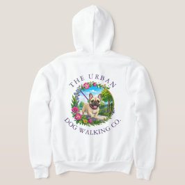 Franse Bulldog Hondenuitlaat Kleding Zip Hoodie