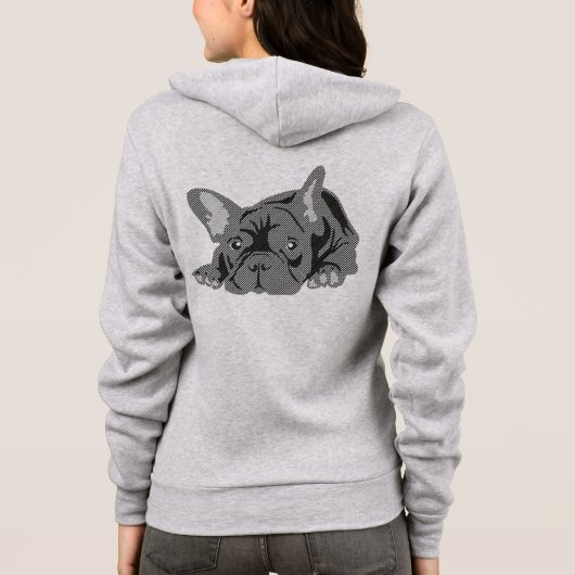 Franse Bulldog Hoodie (Achterkant)