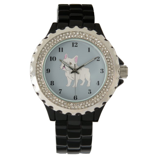 Franse Bulldog Horloge (Voorkant)