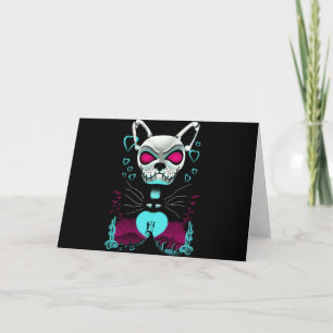 Franse Bulldog   Houdt van Halloween Pompoen Cadea Kaart