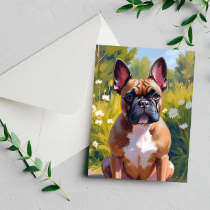 Franse Bulldog Huisdier Schilderij Hond Kaart