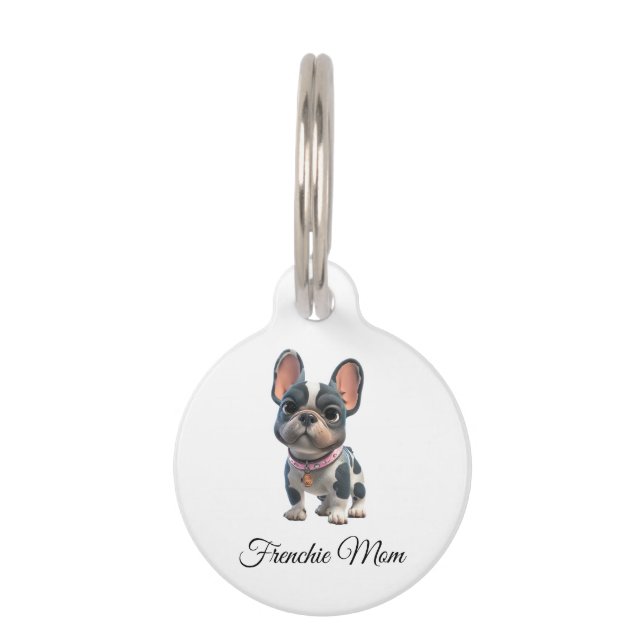 Franse Bulldog Huisdierpenning (Voorkant)