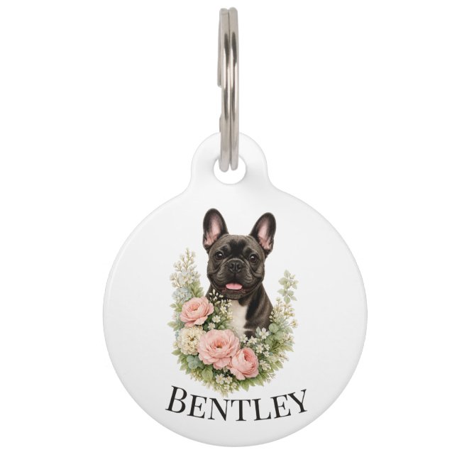 Franse Bulldog Huisdierpenning (Voorkant)