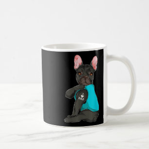 Franse Bulldog I Love Dad Tattoo Kleding, Dog Dad Koffiemok