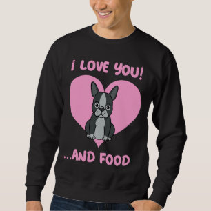 Franse Bulldog I Love Food Trui