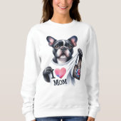 Franse Bulldog I 💗 Mom TShirt (Voorkant)