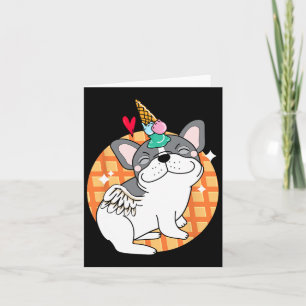 Franse Bulldog Ijsje Franse Bulldog Verjaardag Kaart