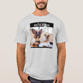 Franse Bulldog Ik zou mijn Shirt van de Dood moete (Voorkant)