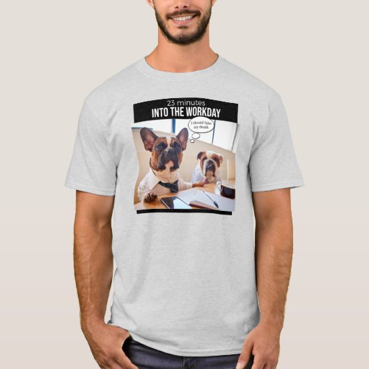 Franse Bulldog Ik zou mijn Shirt van de Dood moete (Voorkant)