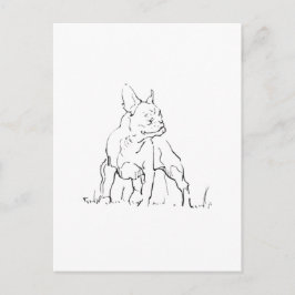 Franse Bulldog Illustratie - Hond Moeder Briefkaart