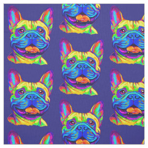 Franse Bulldog in Colors Stof
