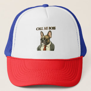 Franse Bulldog in een pak Trucker Pet