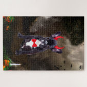 Franse Bulldog in Halloween kostuum Legpuzzel (Horizontaal)