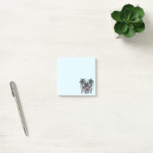 Franse Bulldog in Hawaiaanse Top Post-it® Notes (Kantoor)