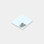 Franse Bulldog in Hawaiaanse Top Post-it® Notes (Schuin)