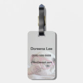 Franse Bulldog in Heart Glasses Bagagelabel (Achterkant verticaal)