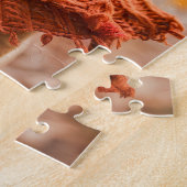 Franse Bulldog in herfstbos Legpuzzel (Zijkant)