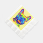 Franse Bulldog in kleur Servetten (Hoek)