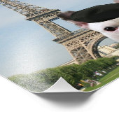 Franse bulldog in Parijs Foto Afdruk (Hoek)