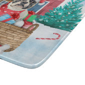 Franse Bulldog in sneeuwkersthondenhuis Snijplank (Hoek)