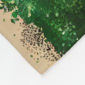 Franse Bulldog in St. Patrick's Day Dress Fleece Deken (Hoek)