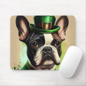 Franse Bulldog in St. Patrick's Day Dress Muismat (Met muis)
